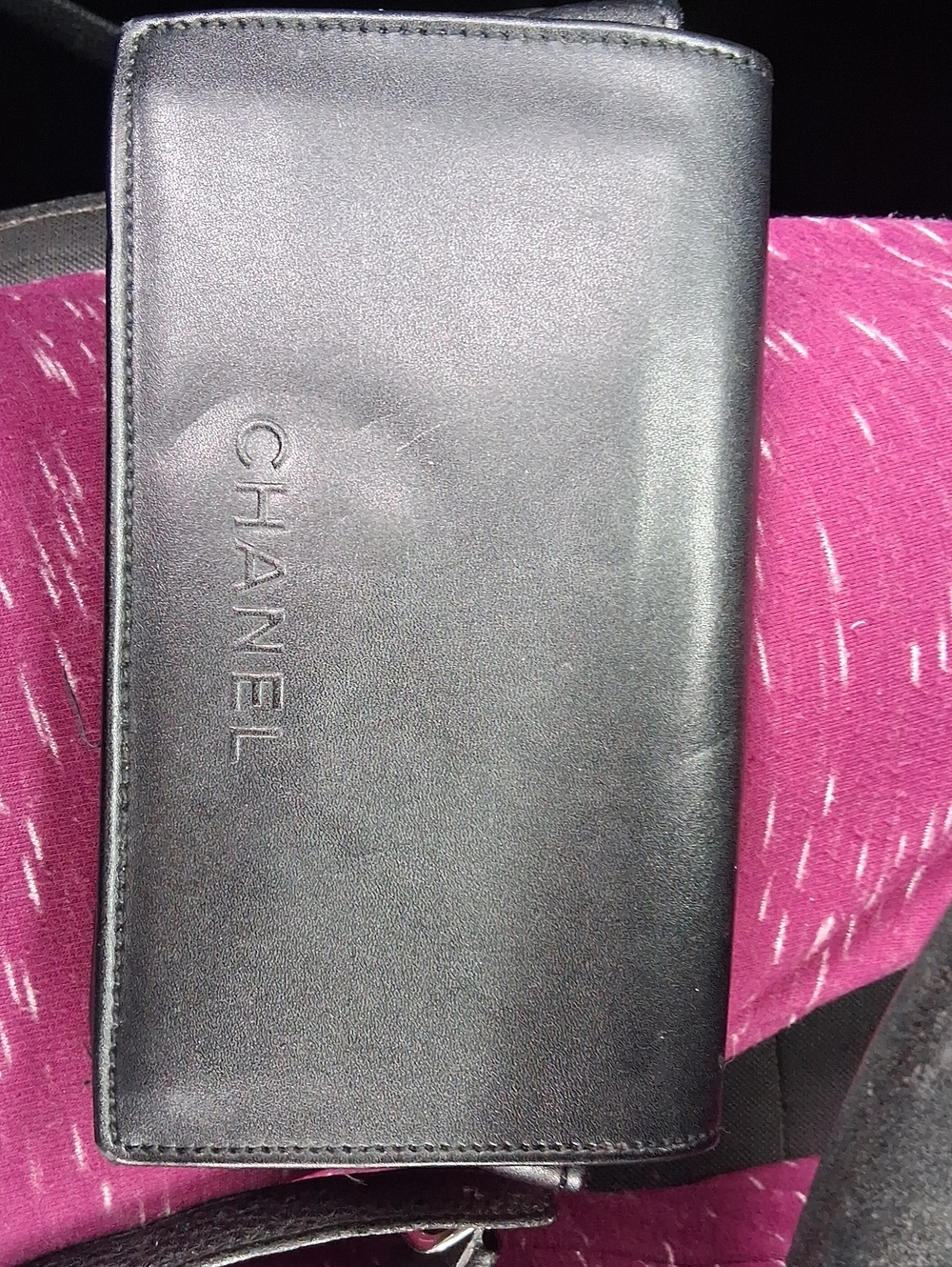 CHANEL Black Eyeglasses Case, Case Only
